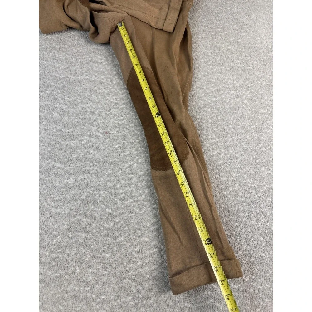 Vintage Over The Top Riding Togs Brown‎ Breeches Jodhpurs Suede Knee Patches